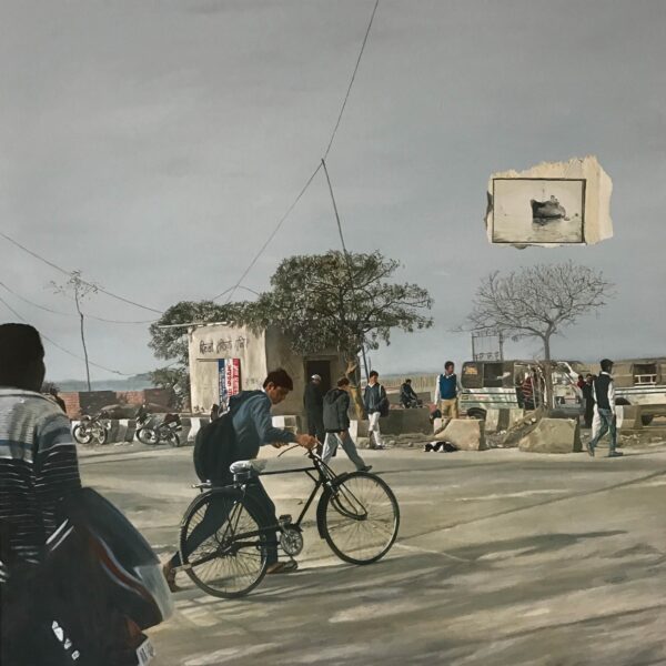 LYNDELL BROWN CHARLES GREEN
Shadowland 1 (Sonipat)
2017
Oil on linen. 100 x 100 cms